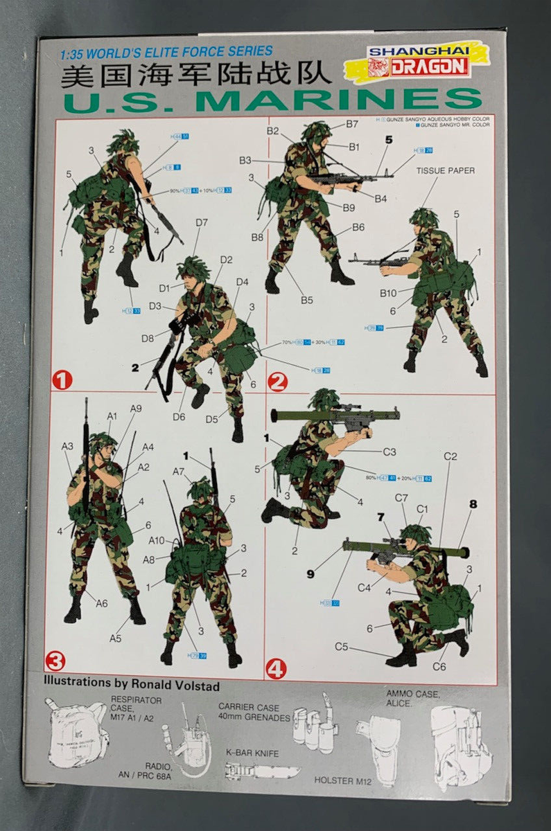 1/35 Dragon Models 3024 U.S. Army Special Forces Figure Model Kit