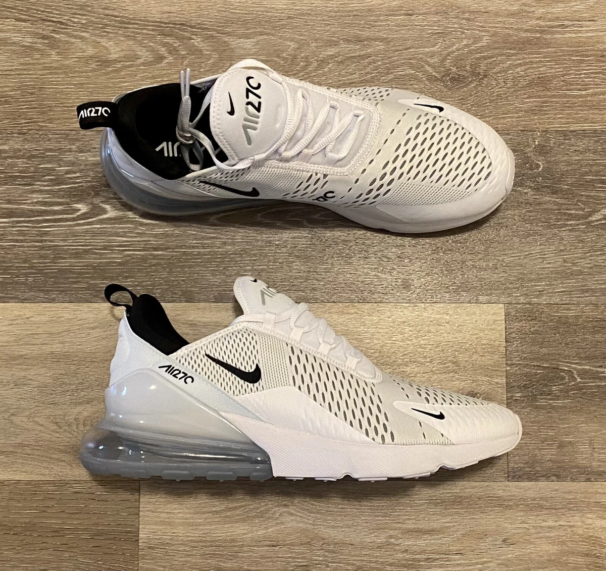 Nike Air Max 270 Men's Running Shoes White/Black-White AH8050-100 