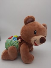 VTech EXPLORE  CRAWL Plush Interactive Singing Talking Bear Cub Lights Up EUC