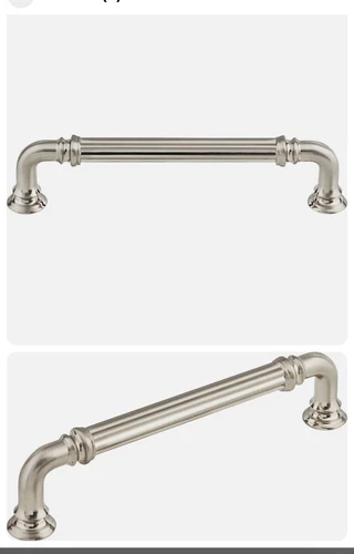 Top Kobs Reeded 5’ Cabinet Pulls Brushed Satin Nickel - Picture 1 of 7