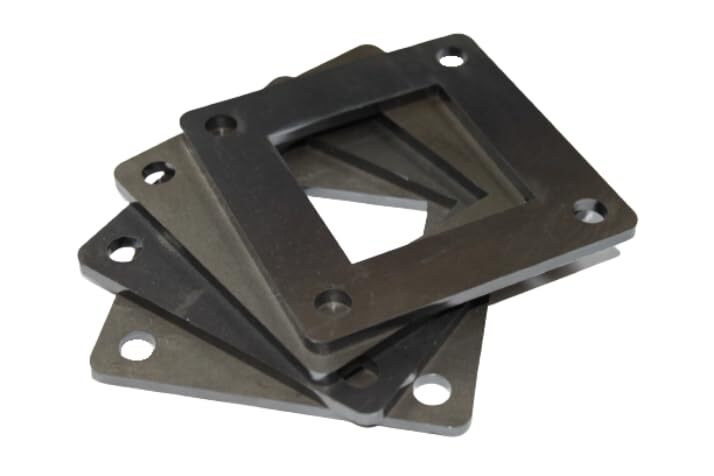 Produktbild von 4x Ankerplatte Aus Stahl – 120x120x8mm, Mit 11mm Bohrungen, Für Montage Und Befestigung