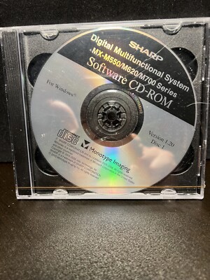 1 SHARP LASER PRINTER SOFTWARE CD MX-M350/M450 SERIES 2 DISC SET VERSION 1.20