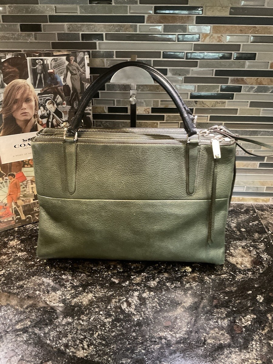 バッグ Vintage Coach Old Leather Tote bag Green Vintage Coach Old Leather Tote bag Green