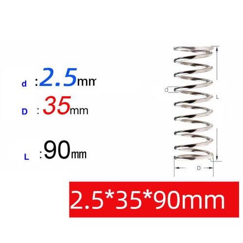Nickel Plated Spring Steel Compression Spring Return Spring 2.5mm Wire Diameter - Picture 67 of 76