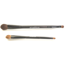 lot of 2 smashbox dual brush; ONE IS FOR TRAVEL SIZE ONE STANDARD SIZE