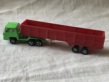 Majorette: Camion semi-remorque benne Bernard vert pomme / rouge. 1/100.