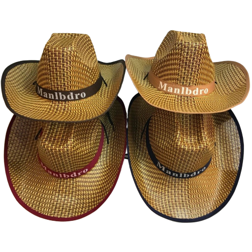 Cowboy Summer Straw Hat Braided Sunhat 