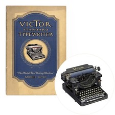Repro Victor No.10 Typewriter Trade Catalog Vtg History Antique Scranton PA thumbnail