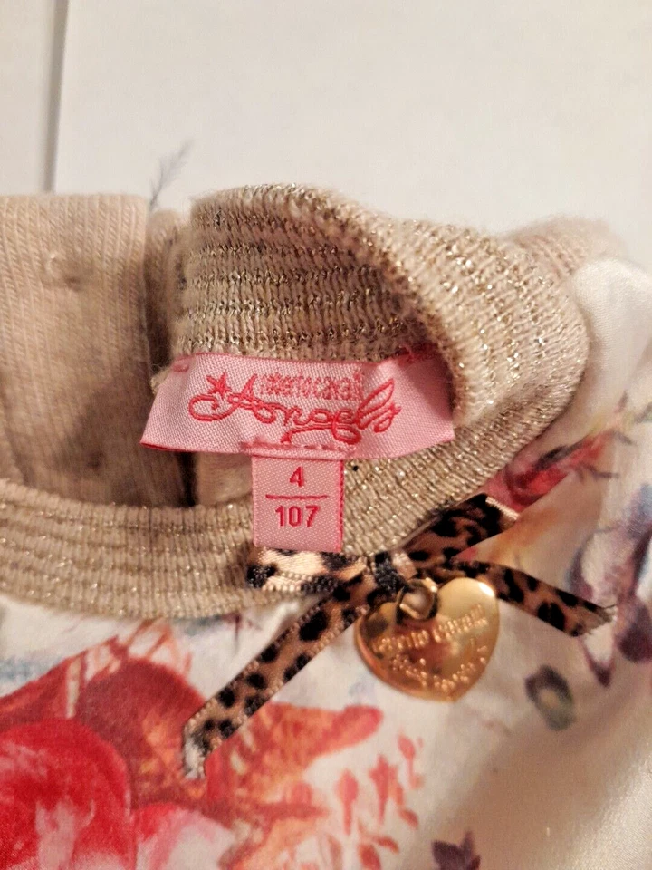 Vestido de inverno feminino floral Roberto Cavelli Angel tamanho 4 - Imagem 3 de 4