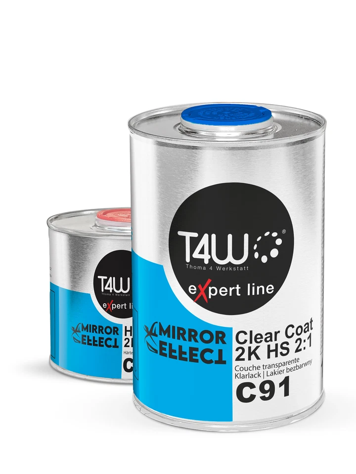 T4W Autolack 1 Liter Wunschfarbe konventionell Basislack Wunschlack mit Klarlack - Bild 3 von 4