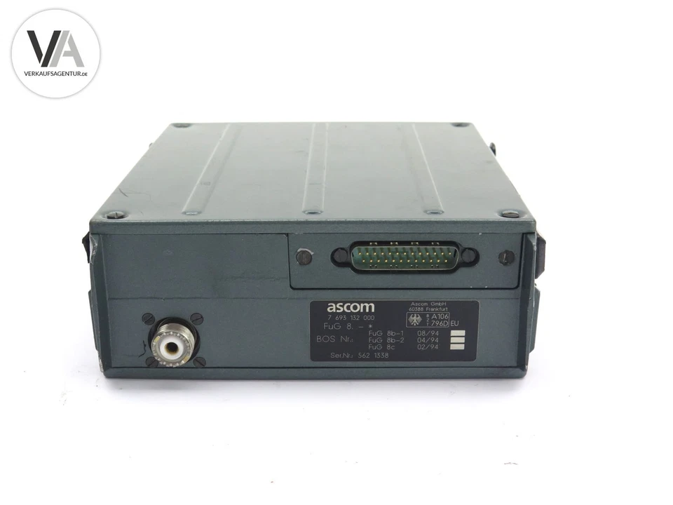 Ascom FuG 8 SE Mobilfunkgerät/BOS/Vollduplex/Empfangsgerät 4m/RS/FMS/SPV - Bild 2 von 3