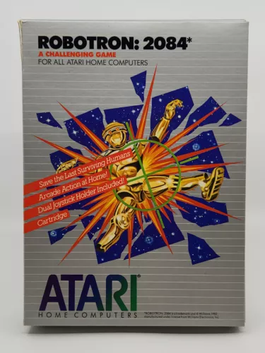 Atari Home Computer Boxed Video Game Cartridge - Robotron 2084 - CIB Complete