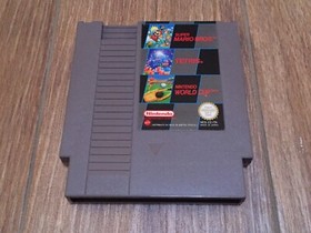 NINTENDO NES SUPER SET PAL ITA BOXATA + SUPER MARIO BROS + TETRIS + WORLD CUP