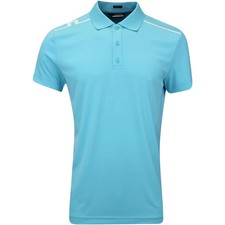 J.LINDEBERG MEN'S LIONEL REGULAR FIT POLO GOLF MEDIUM BLUE CURACAO NEW NWT