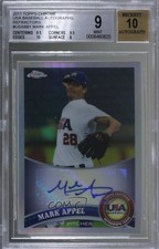 2011 Topps Chrome Refractor /199 Mark Appel #USABB1 BGS 9 MINT Auto iw7