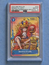 King Monkey D luffy 2024 One Piece 2nd Anniversary Tournament 043 Promo PSA 10