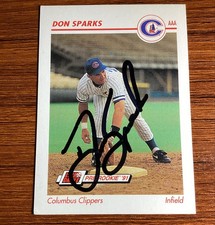 1991 Line Drive Pre-Rookie - AAA Don Sparks #119 (RC) on-card auto