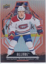2022/23 ALLURE..COLE CAUFIELD..SUNRISE..CARD # 8..CANADIENS..FREE COMBINED SHIP