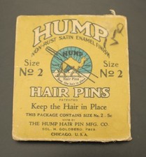 Hump Hair Pins Antique in Original Packag Size No. 2 Partial Full
