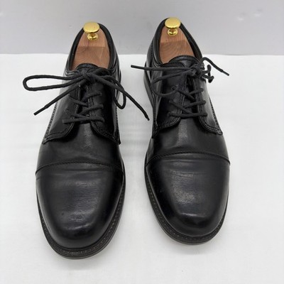Robert David Mens Taylor Oxford Dress Shoes Black Cap Toe Lace Up Low Top 12 EEE