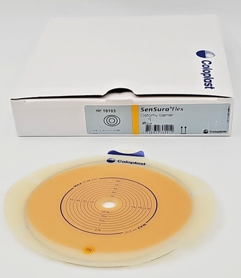 Coloplast 10103 SenSura Flex Ostomy Barrier  3/8-2 3/4 In. New/Open Box