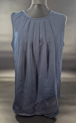 Vero Moda - Elegante hübsche Trägerbluse Gr. M Spitze Plissee Damen Top Zustand!