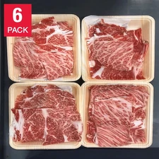 AUTHENTIC WAGYU JAPANESE A5 Chuck Roll Bulgogi Style Slices 6-Pack 3 lbs Total