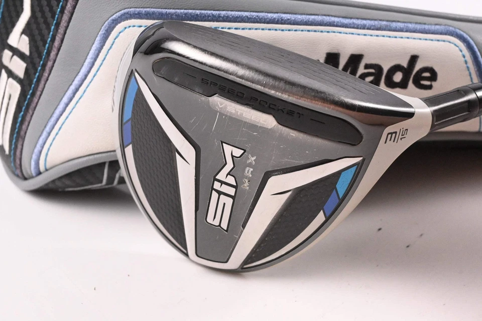 Taylormade SIM Max #3 Wood / 15 Degree / X-Flex HZRUDS Smoke Green 60 Shaft - Image 2 of 4