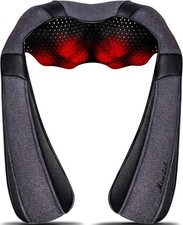 Heat Neck Massager Deep Tissue Electric Cervical Pain Relief Portable Device