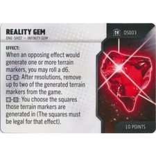 Reality Gem - OS003 Fixed M/NM Card Only Marvel Collector's Trove HeroClix
