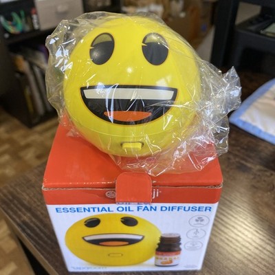 Sparoom Smiley Face Emoji Essential Oil Fan Diffuser New In Box