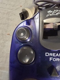SEGA DREAMCAST 3D2 DREAM FORCE GAME CLEAR PURPLE CONTROLLER WIRED CONTROL Workin