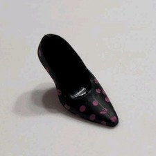 BARBIE SINGLE HEEL ONLY BASICS NO 2 COLLECTION 001.5 POLKADOTS LEFT DOLL SHOES
