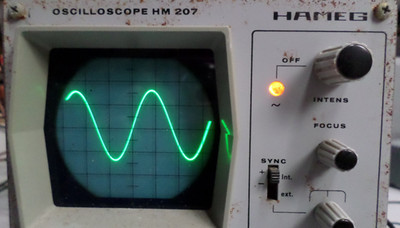 HAMEG HM 207, Oscilloscope, als defekt für Sammler und Bastler