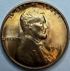 1941 Uncirculated Lincoln Wheat Cent Exact Coin Imaged #LWC1974