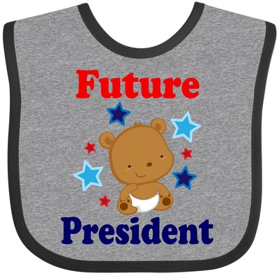 Inktastic Future President Baby Bib Politics Childs Clothes Republican Democrat