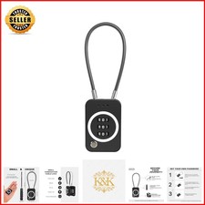 Durable Zinc Cable Lock - Resettable 3-Digit Combination for Everyday Security