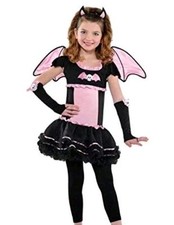 Girls 6pcs Halloween Costume Bat Costume Accessories Size L