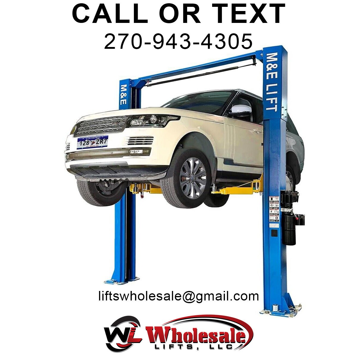 New KATOOL ME-LM110S 11,000lb 2-Post Clearfloor Lift - 220V