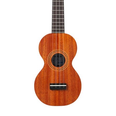 Kala KA-F8-MHG Pan Pacific All Solid Mahogany Figure 8 Soprano Ukulele