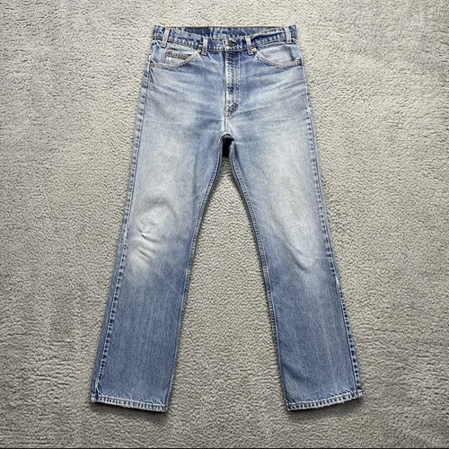 Vintage Levis 517 Jeans Mens 34x32 Blue Bootcut Grunge Orange Tab Made USA 90s by Levi's, $145 - Photo 13