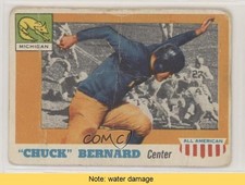 1955 Topps All American Wrong Back ( Back) Tom Harmon Chuck Bernard #35 READ 0ls