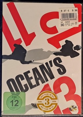 Ocean's 11, 12, 13 Trilogie - George Clooney, Brat Pitt, Matt Damon - DVD-Box