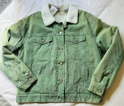 NEW Quiksilver Cotton Corduroy Jacket, Women's XL, Retro Surfwear, Boho Festival