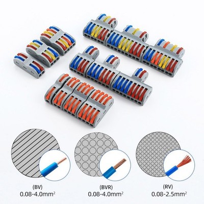 In line Electrical Connectors Wire Block Clamp Terminal Cable Reusable