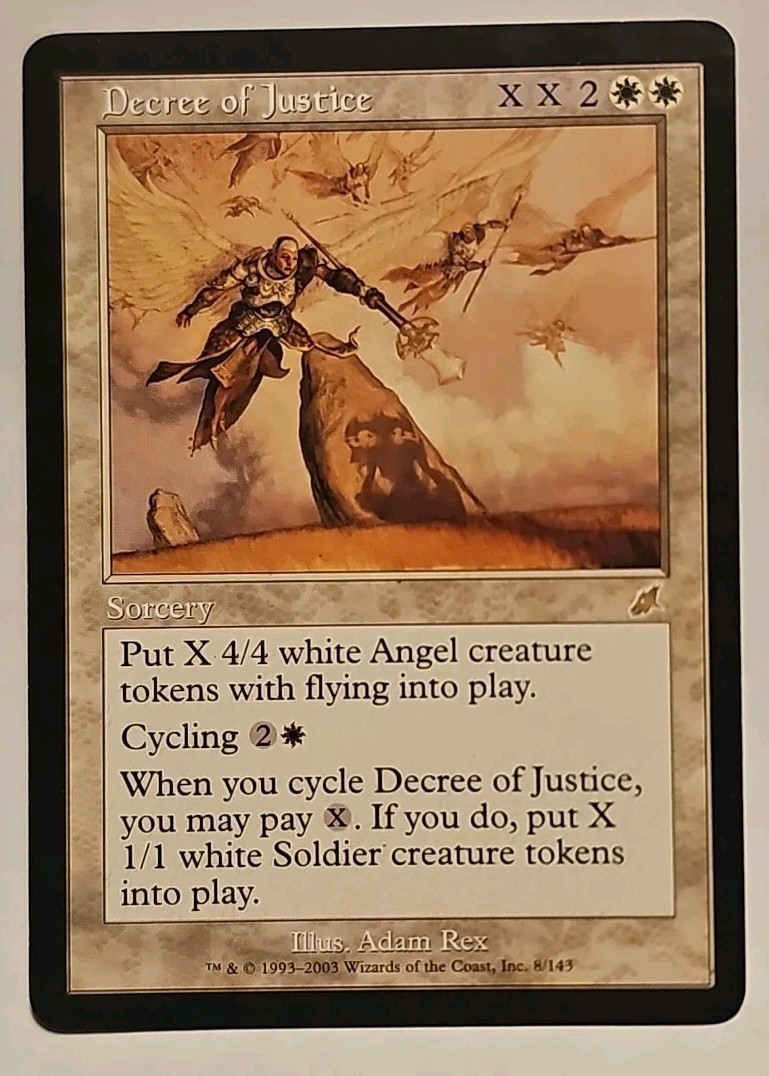 Mtg 💥💥 Decree of Justice 💥💥 MT/NM 🌟RARE🌟 Scourge Magic The Gathering