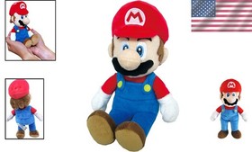 Multicolored Mario Plush 9.5-Inch - Ideal for Tabletop Fun and Display