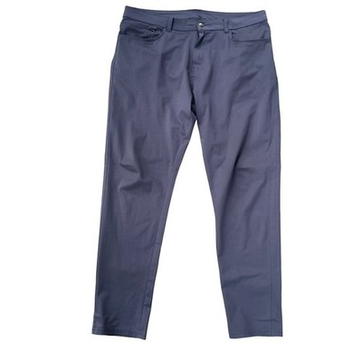 LEG3ND Men Gray Flat Front Chino Pants Size Large 36x30 Polyester
