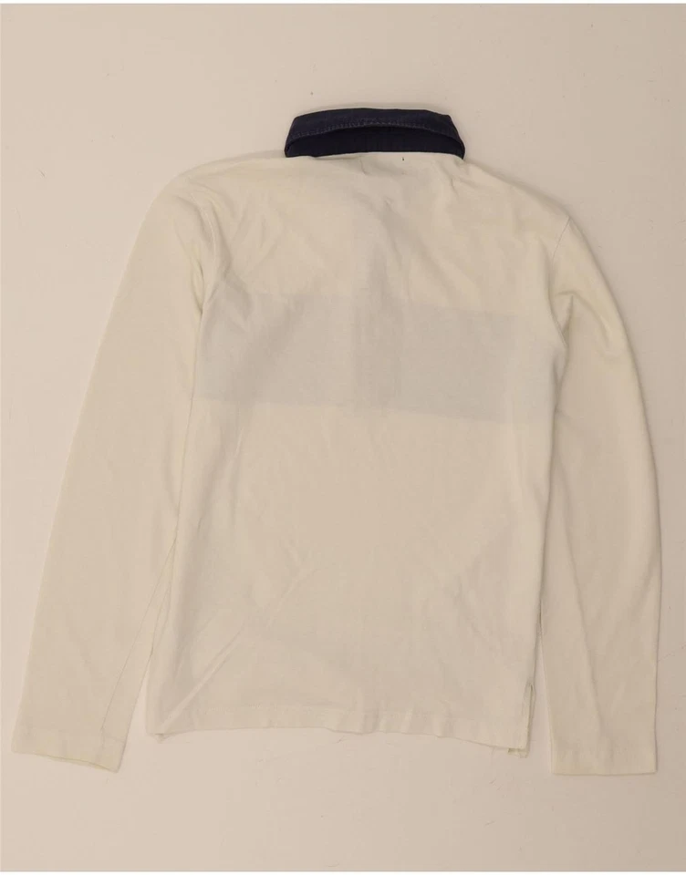 KAPPA Womens Long Sleeve Polo Shirt UK 18 XL White Colourblock Cotton DS72 - Image 2 of 4