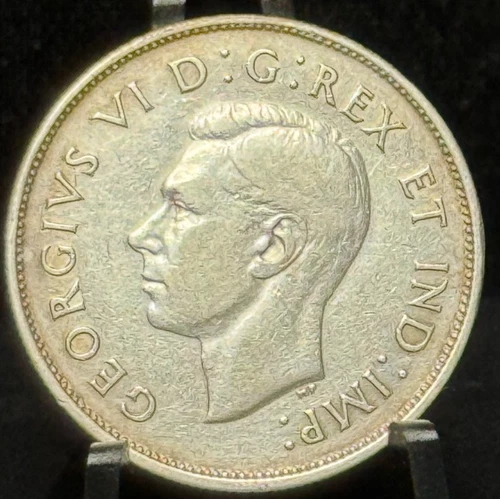 1938 Canada Fifty Cents 50C Silver Coin